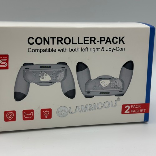 Compatible avec Manette de Jeu Nintendo Switch Joy-Con - [2 Pcs] Poignées de Manette Confortables pour Switch Joy-Con, gris