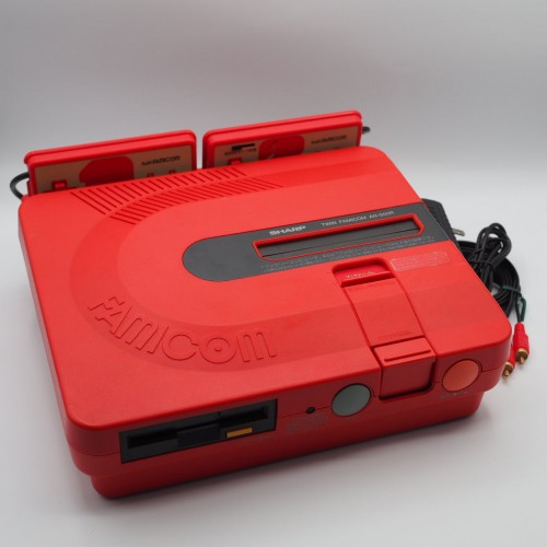 Used Sharp Twin Famicom AN-500R [New Rubber Belt replaced] Serial No.: 563656 - Tested & Working