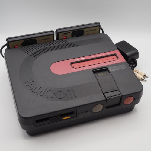 Used SharpTwin Famicom Console system AN-500B [New Rubber Belt replaced] - Tested & Working