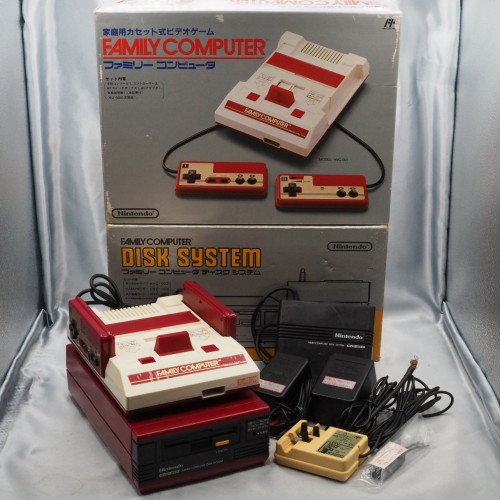 Used Nintendo AV Famicom & Disk System Console system SET Boxed [New Rubber Belt Replaced] - Tested & Working