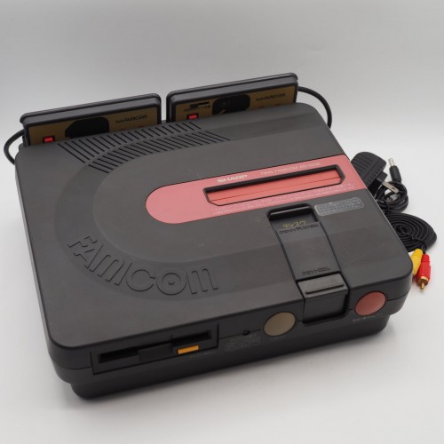 Used Twin Famicom Console system AN-500B [New Rubber Belt replaced] - Tested & Working