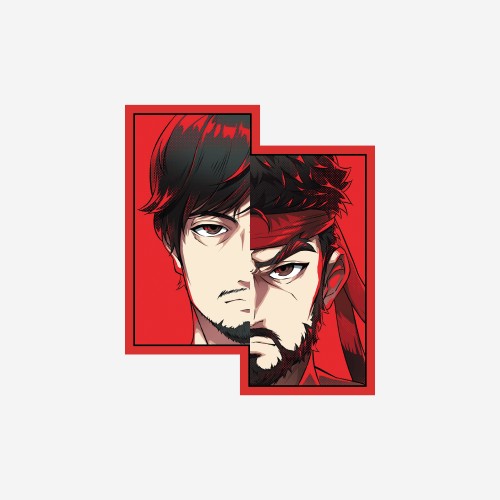 [Made to order]REJECT x STREET FIGHTER 6 DAIGO x RYU STICKER