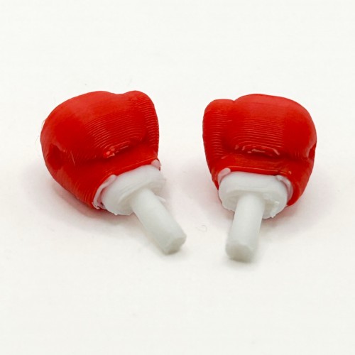 Boxing Gloves (Red/White) for Minifig [3D Printed] (ONLINE ORDER ONLY)