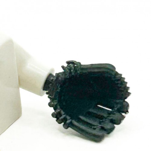 Black Baseball Glove (Left Hand) for Minifig [3D Printed] (ONLINE ORDER ONLY)