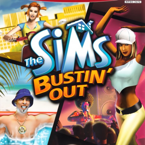 The Sims Bustin Out [Greatest Hits] - Playstation 2 Game, Box, Art, and Manual