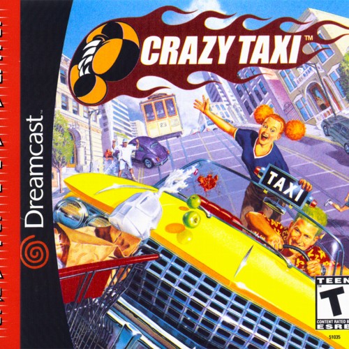 Crazy Taxi [Sega All Stars] - Sega Dreamcast Game, Box, Art, and Manual