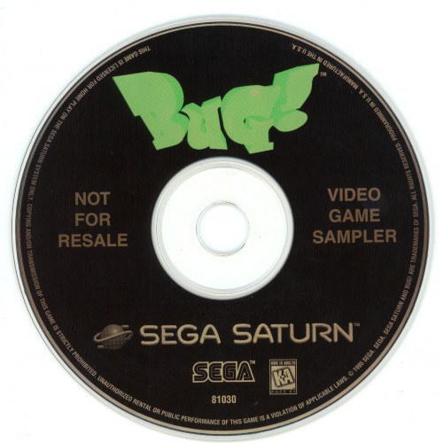 Bug [Video Game Sampler] - Sega Saturn Game Only