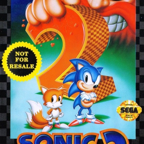 Sonic the Hedgehog 2 [Not for Resale] - Sega Genesis Game, Box, and Art