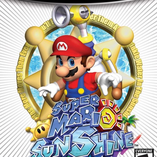 Super Mario Sunshine [Player's Choice] - Gamecube Game, Box, and Art